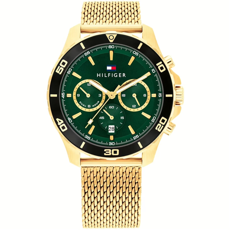 Tommy Hilfiger Gold-Tone Chronograph Watch