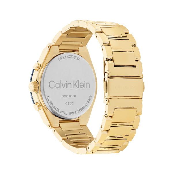 Calvin Klein Gold-Tone Navy Chronograph Watch