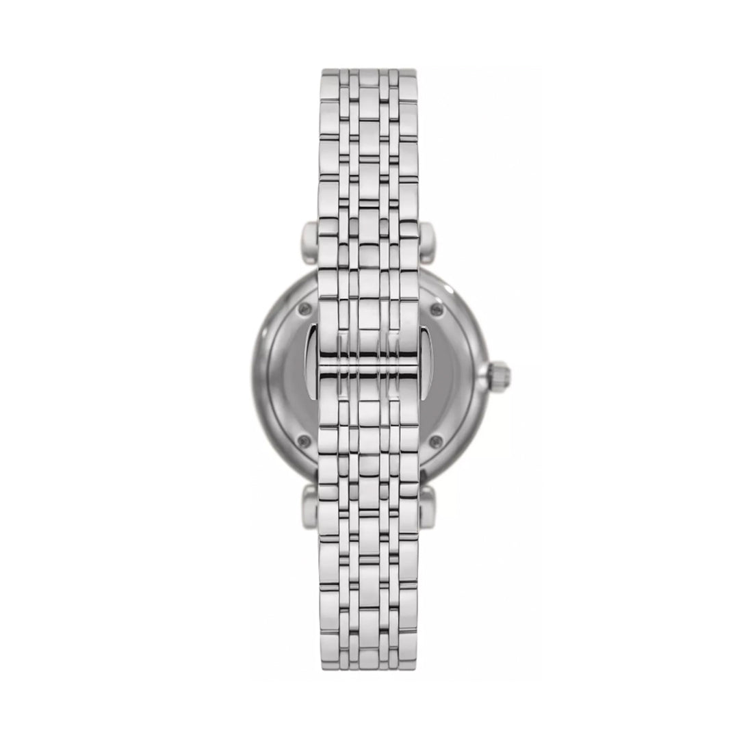 Emporio Armani Silver Crystal Analog Watch