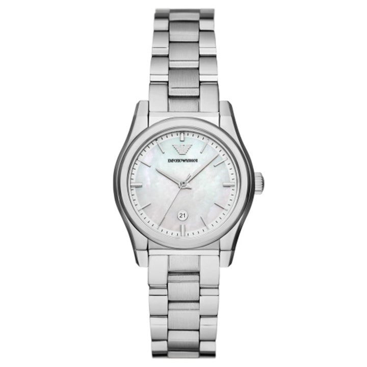 Emporio Armani Silver Mother of Pearl Watch