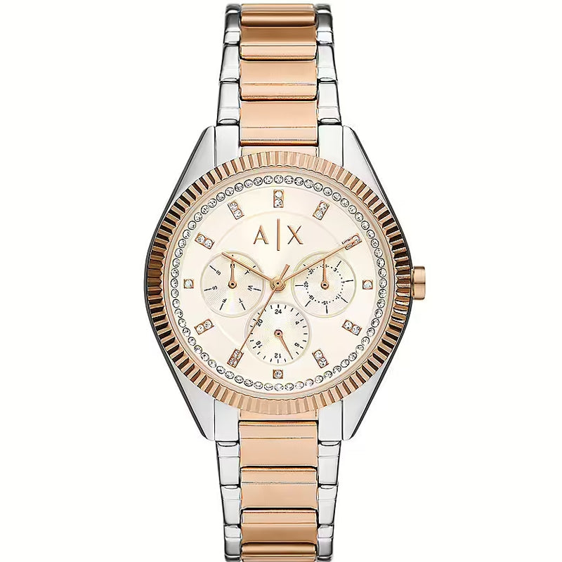 Armani Exchange Rose Gold Chronograph Watch