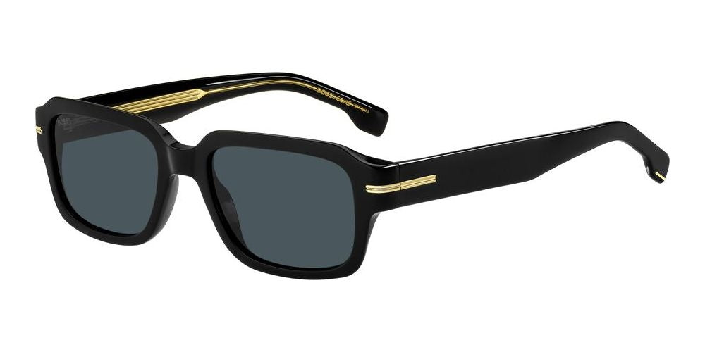 Refined Black Acetate Frame with Gold Detailing