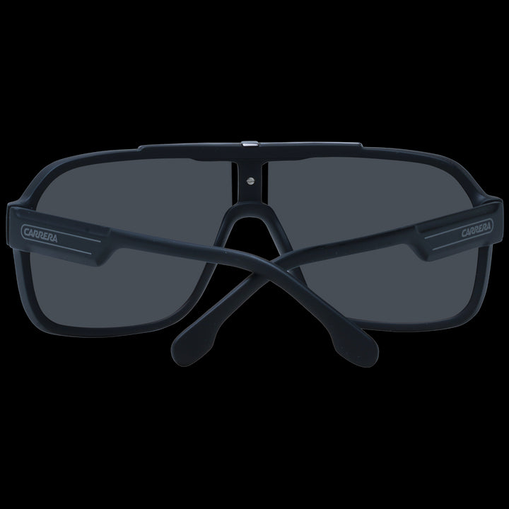 Sleek Black Policarbonato Sunglasses with Dark Gray Lenses