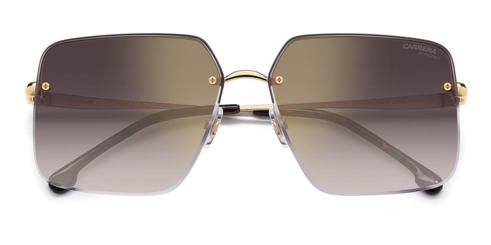 Sophisticated Gold Frame with Brown Gradient Lenses