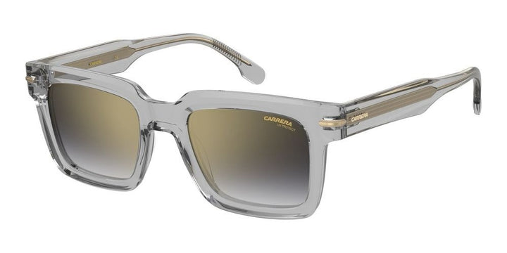 Sleek Transparent Grey Acetate Sunglasses