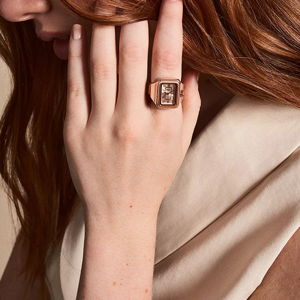 Timeless Rose Gold Elegance with Roman Numerals