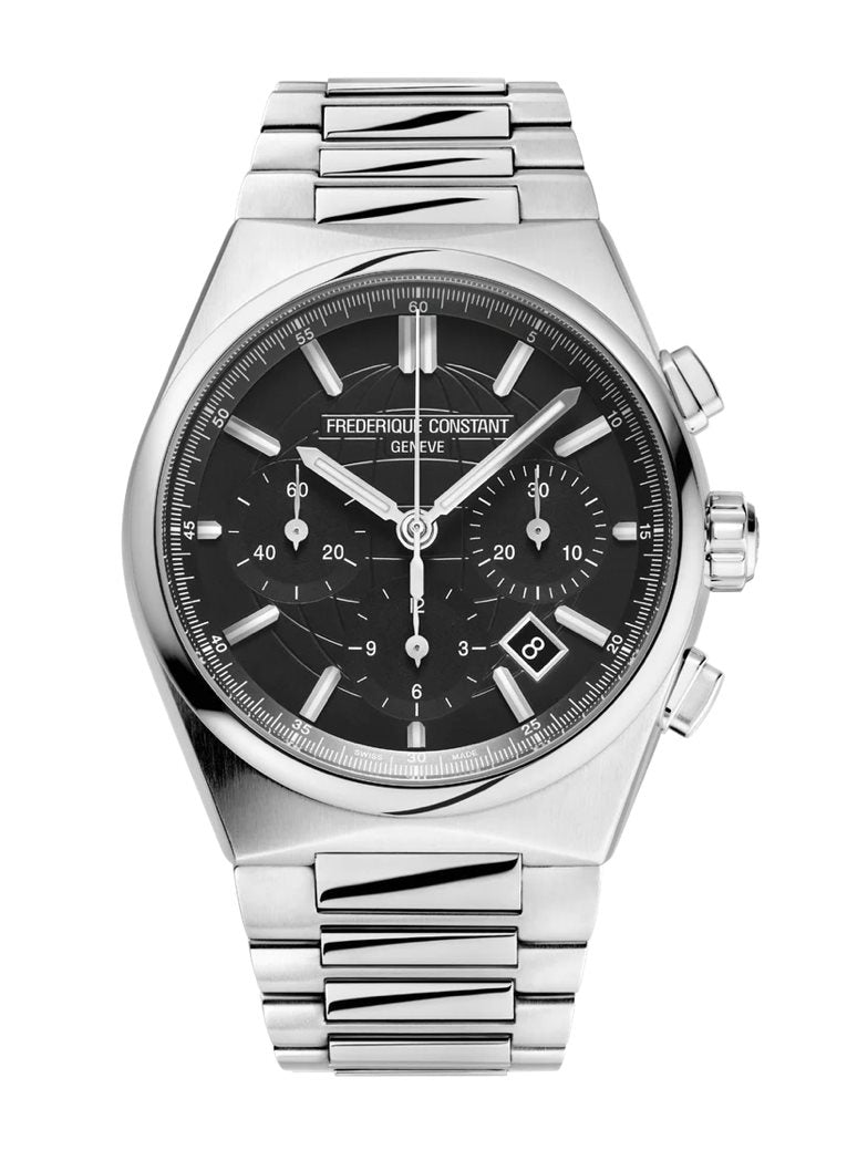 Frederique Constant Silver Chronograph Watch