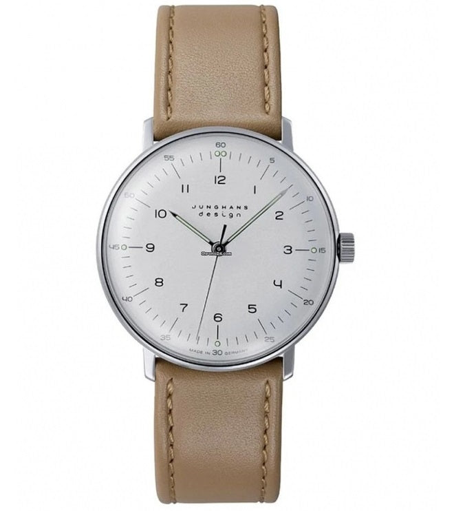 Timeless Precision in Silver and Beige Harmony