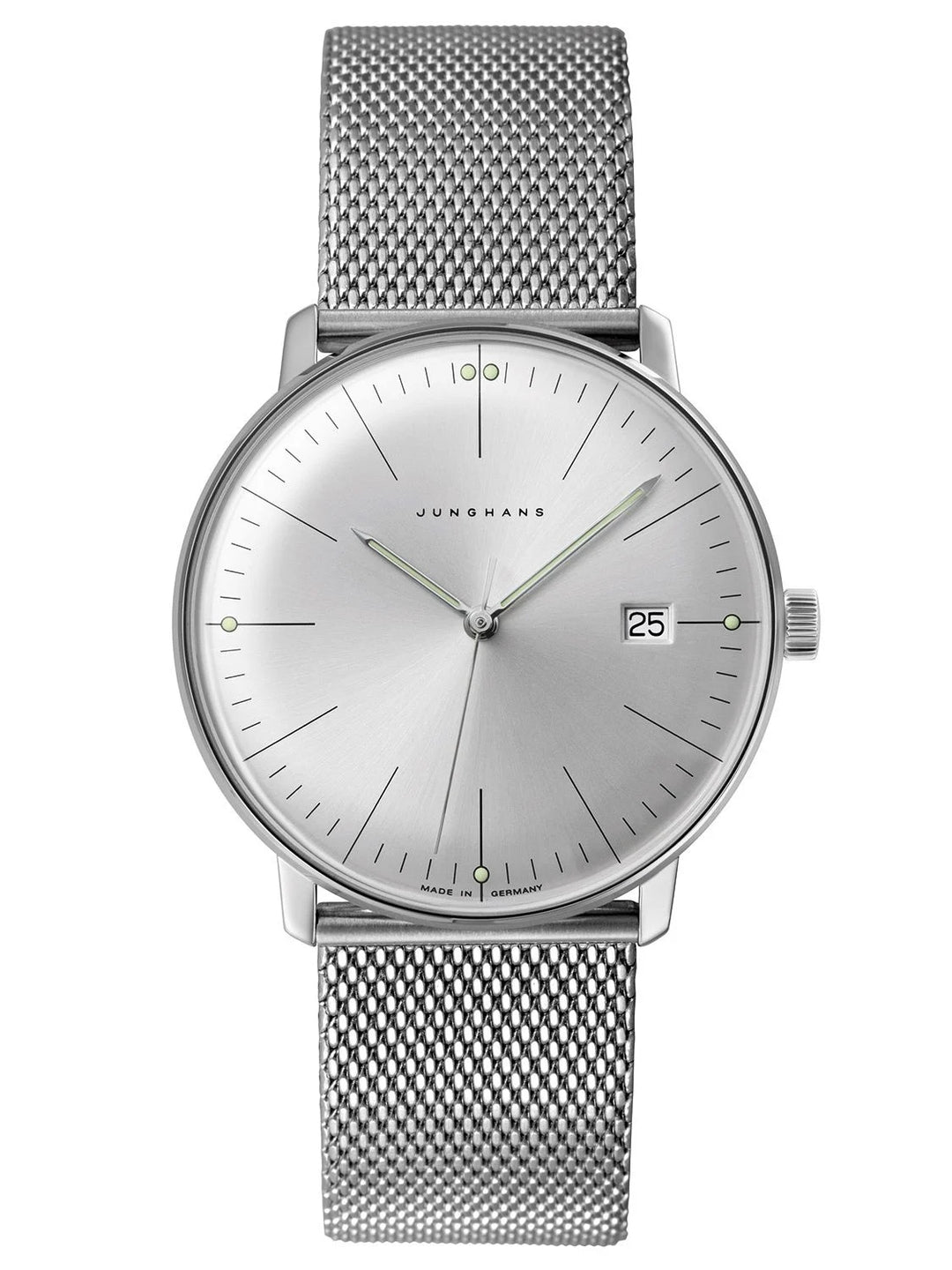 Timeless Silver Minimalist Analog Watch with Date