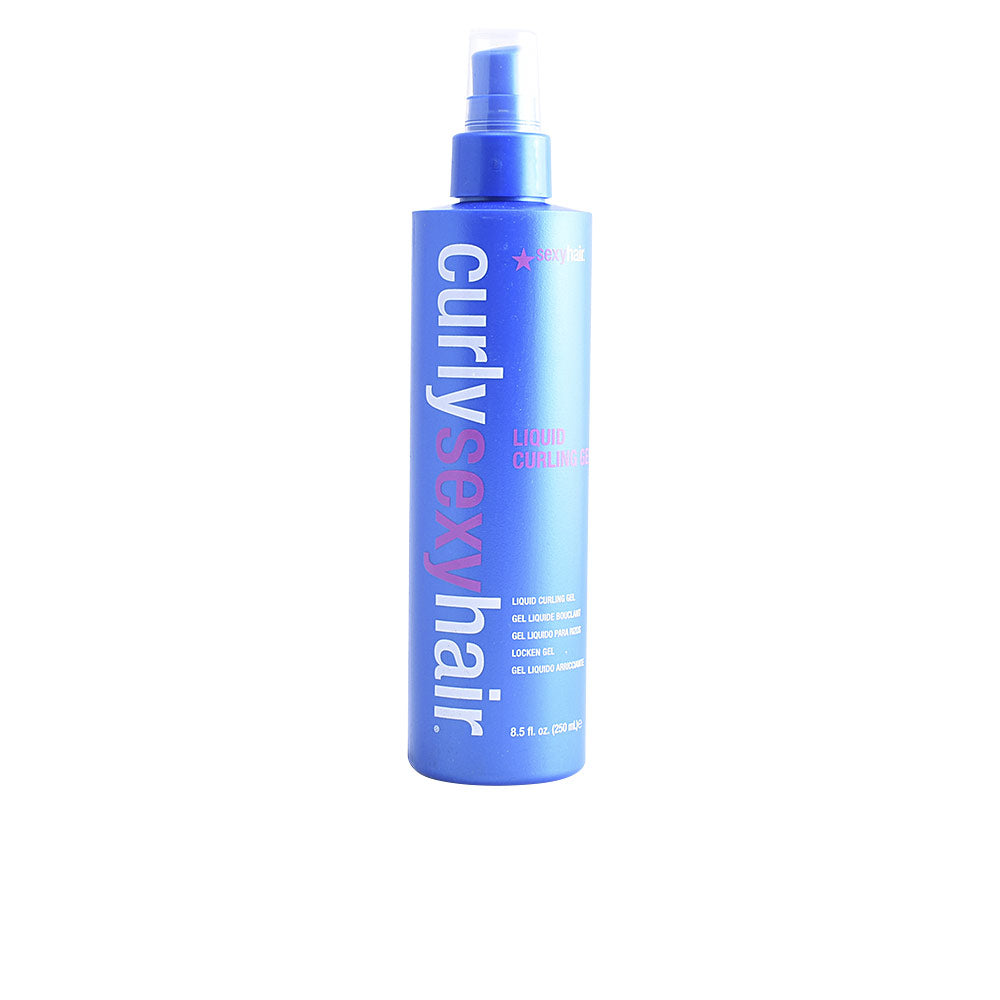 250 ml bottle of liquid curl-defining gel for Unisex, lightweight formula