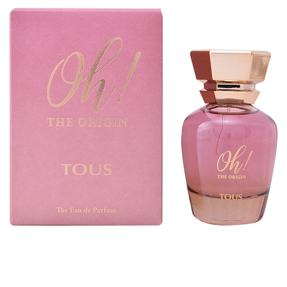 100 ml floral-fruity Eau de Parfum bottle, pink-hued liquid and minimalist glass