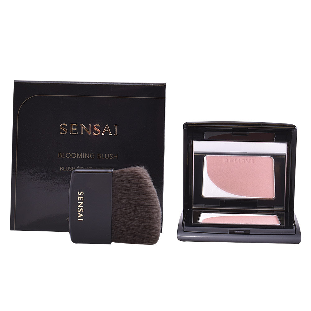 Compact dual‑tone powder blush, beige shades with white balancing powder, 4 g