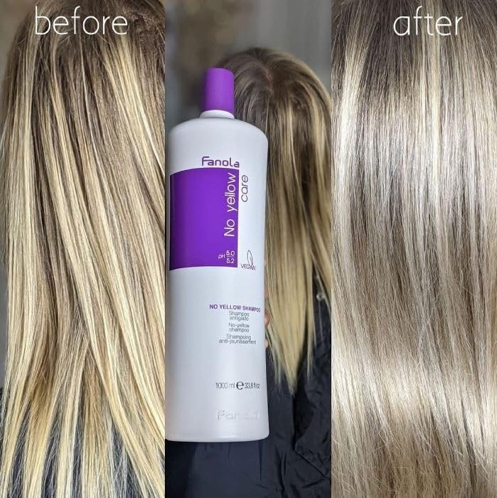 1,000 ml purple-tinted No Yellow shampoo bottle for Unisex colour-treated hair