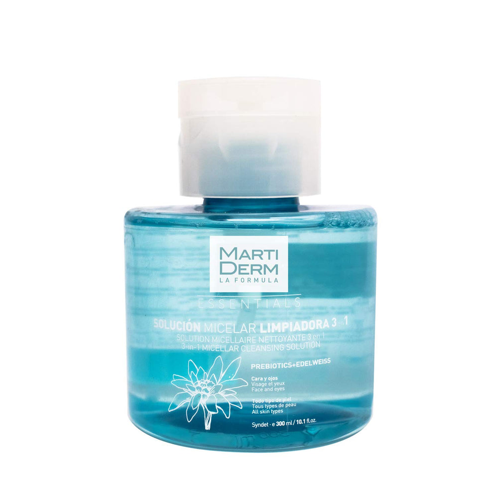 Clear 300 ml micellar cleansing solution bottle for Unisex, gentle daily use