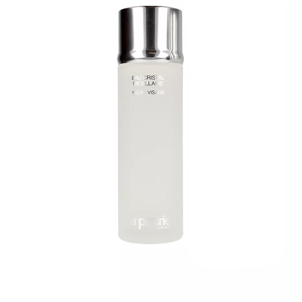 Bottle of La Prairie CRYSTAL Micellar Water for gentle face and eye cleansing
