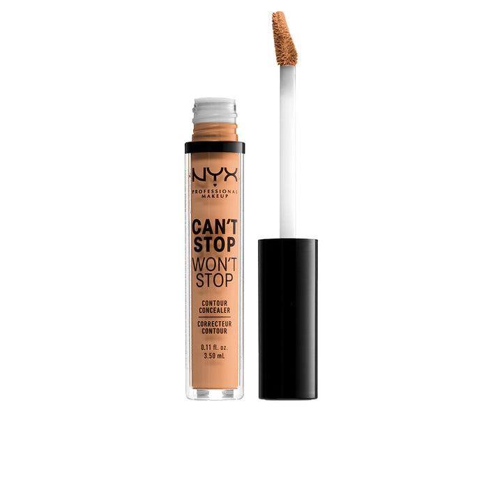 Tube of soft beige matte liquid contour concealer, 3.5 ml, neutral lighting