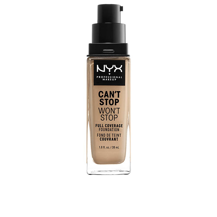 30 ml bottle of soft beige, full coverage matte foundation