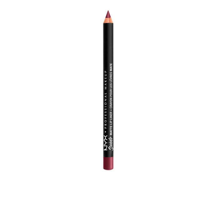 Suede matte lip liner pencil in Copenhagen shade, slim cream-textured pencil, 3.5 g