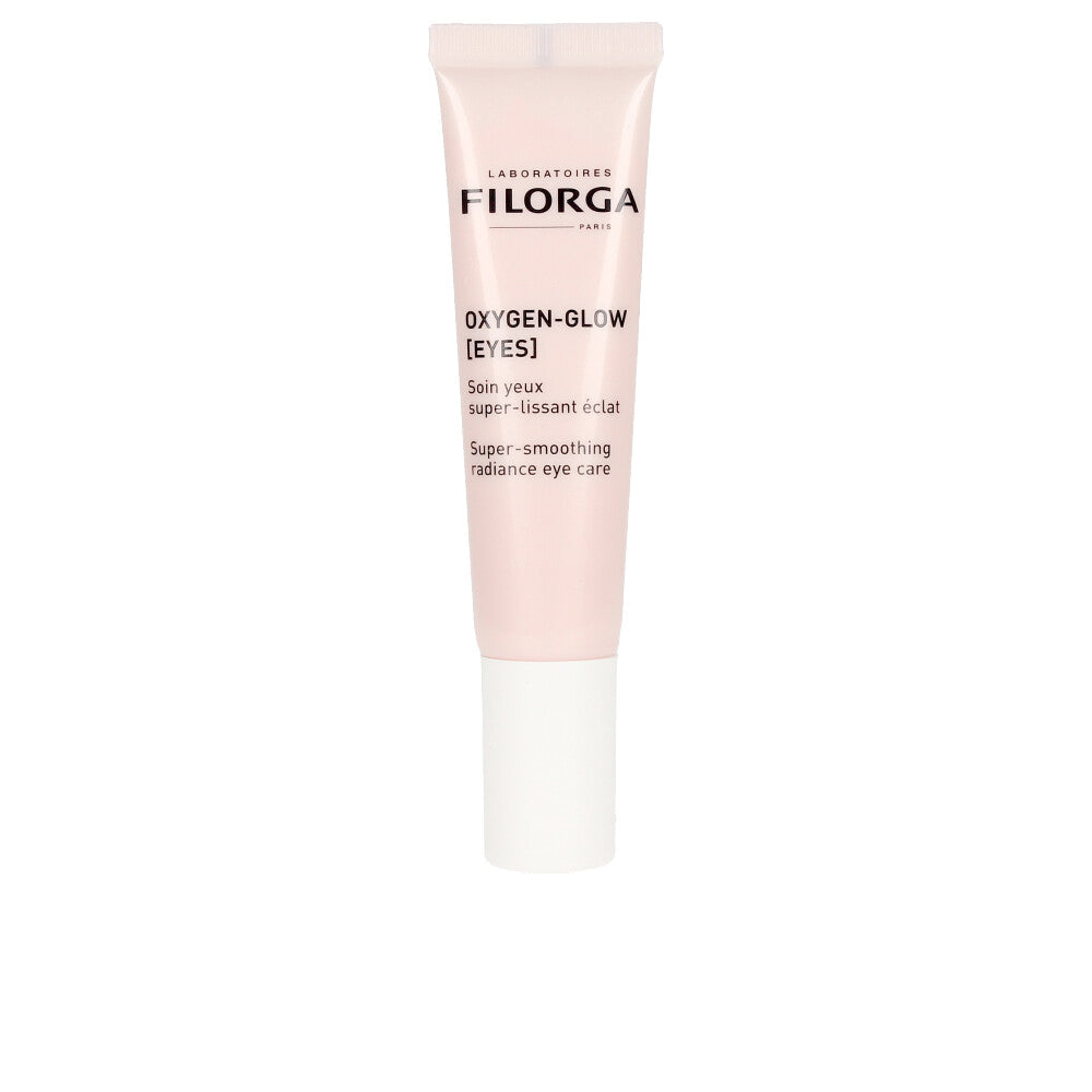 15 ml jar of lightweight illuminating eye cream for Women, pale beige texture
