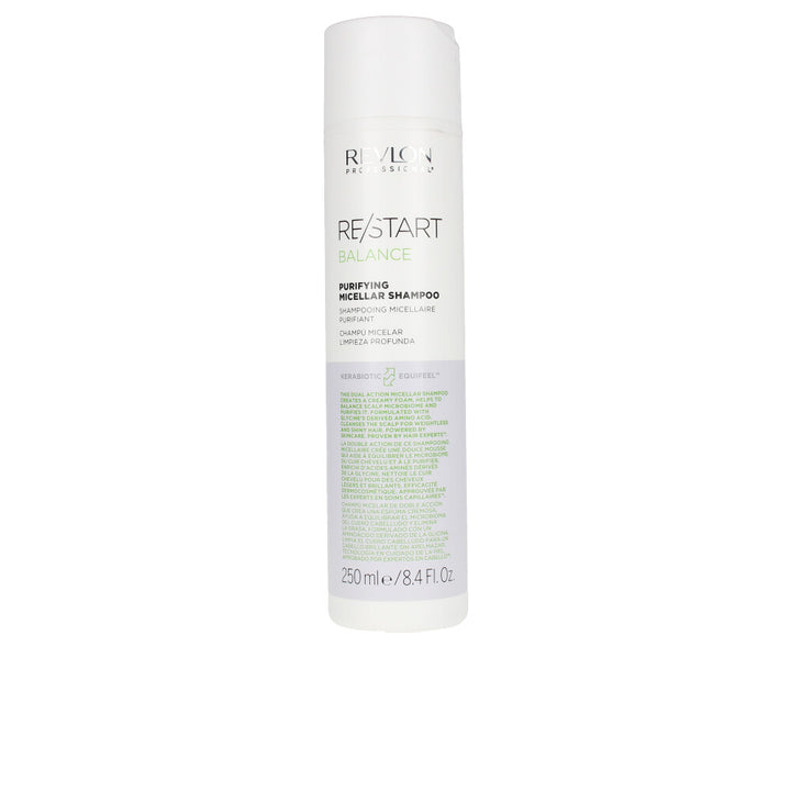 250 ml bottle of purifying micellar scalp shampoo, Unisex, gentle creamy lather