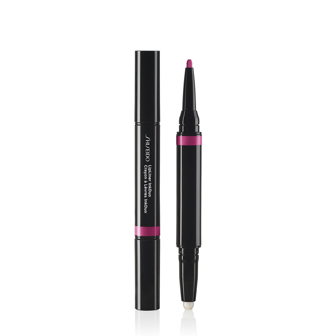 Slim violet dual-ended lip pencil showing primer and matte liner, 1.1 g Unisex