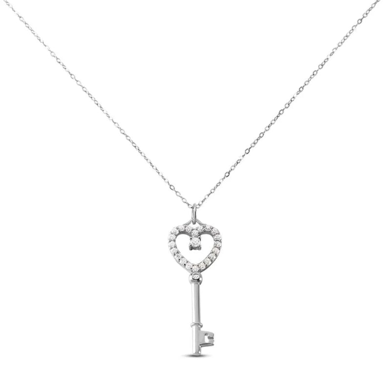 Radiant Elegance Diamond Pendant Necklace
