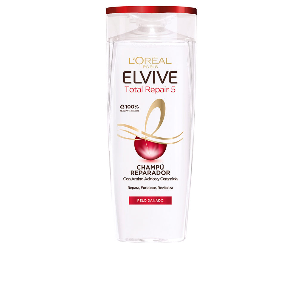 370 ml opaque shampoo bottle labelled repair shampoo for dry damaged hair