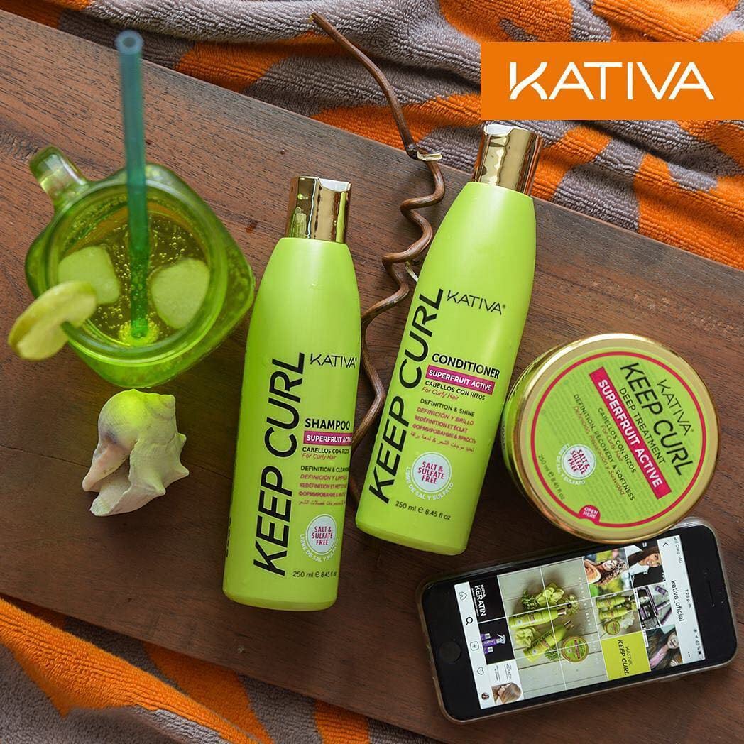250 ml conditioner bottle for defined curly hair with kiwi and almond