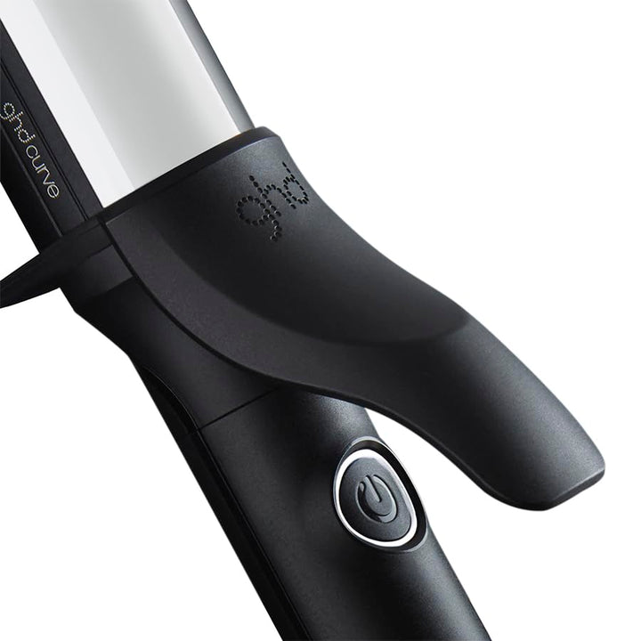 32 mm ceramic curling tong with clamp and cool-tip, black finish