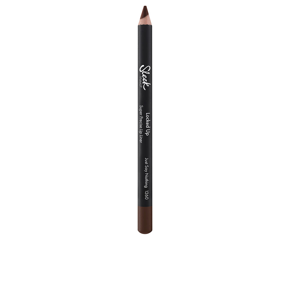 Slim cream lip liner pencil in muted nude shade, capped and sharpened