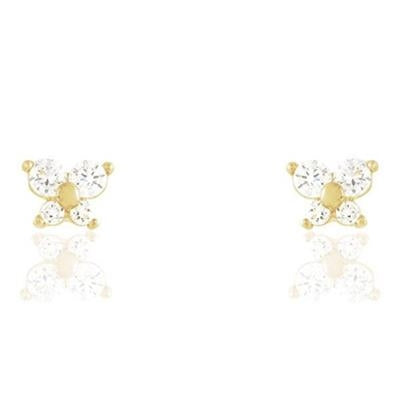 Timeless Gold and Crystal Elegance Studs