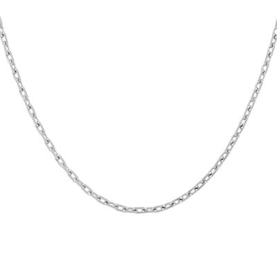 Sleek Minimalist Silver Chain Necklace