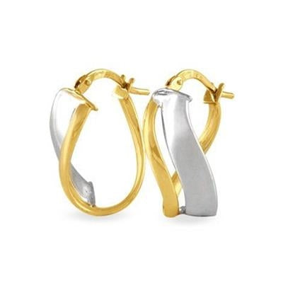 Timeless Duo-Tone Hoop Elegance