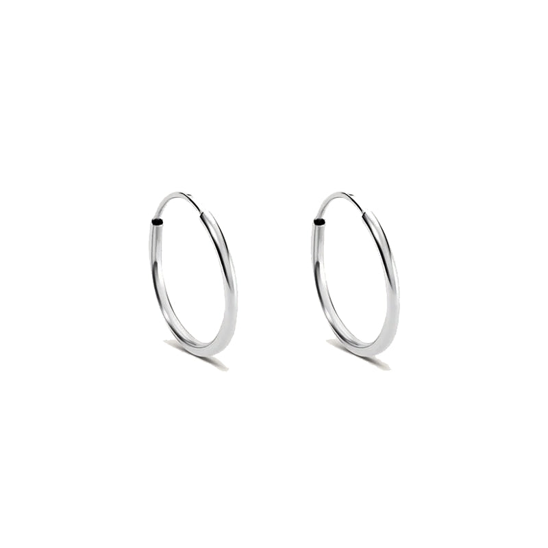 Timeless Silver Classic Hoop Elegance