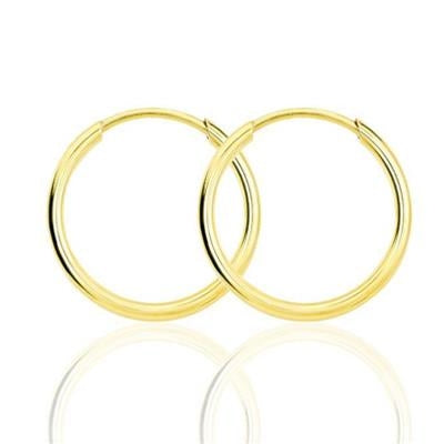 Timeless Classic Yellow Gold Hoop Earrings