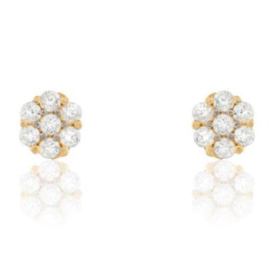 Radiant Diamond Cluster Elegance