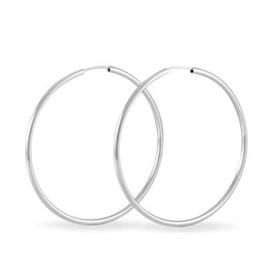 Timeless Silver Hoop Elegance