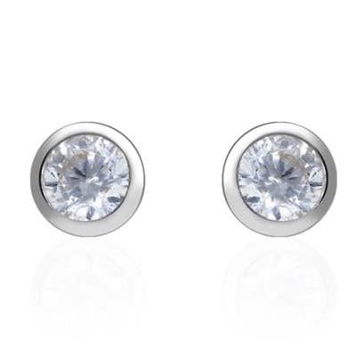 Timeless Radiance Studs with Clear Gemstone Sparkle