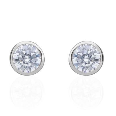 Timeless Radiance Studs with Clear Gemstone Sparkle