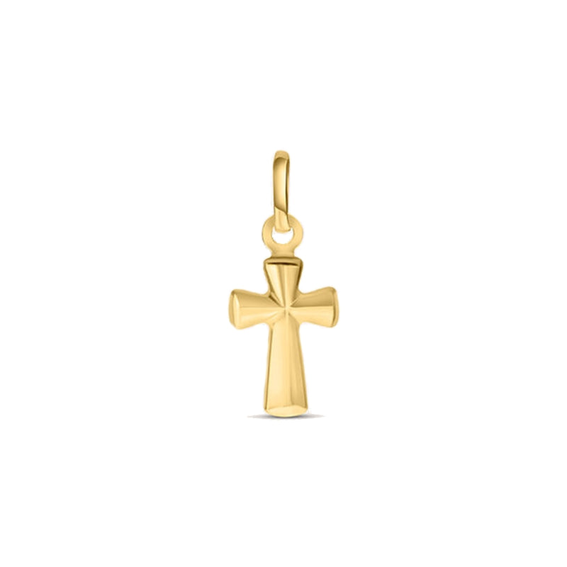 Timeless Classic Cross Pendant in Radiant Yellow Gold