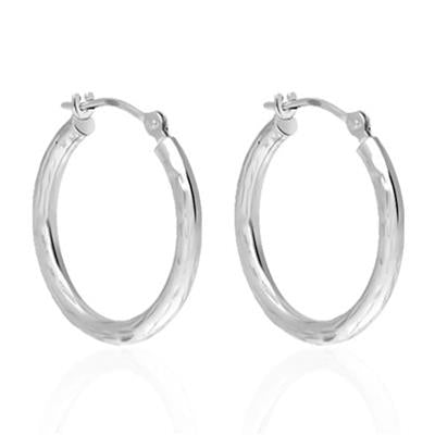 Timeless Silver Classic Hoop Elegance