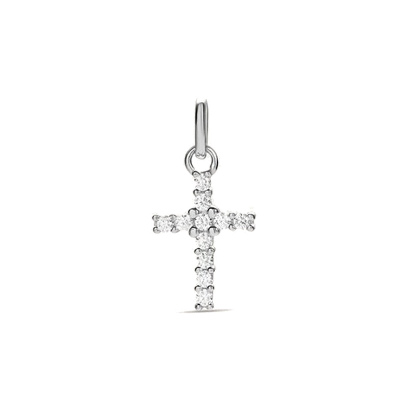 Radiant Cross Pendant with Crystal Accents