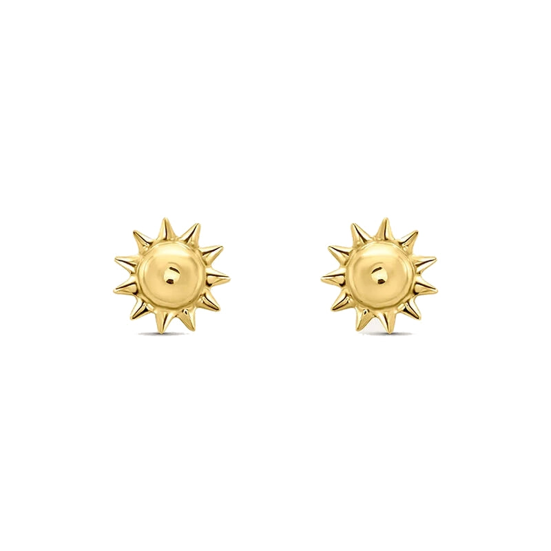 Sleek Modern Gold Studs with Minimalist Grace