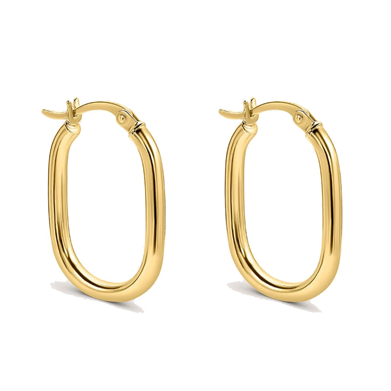 Timeless Classic Yellow Gold Hoop Earrings