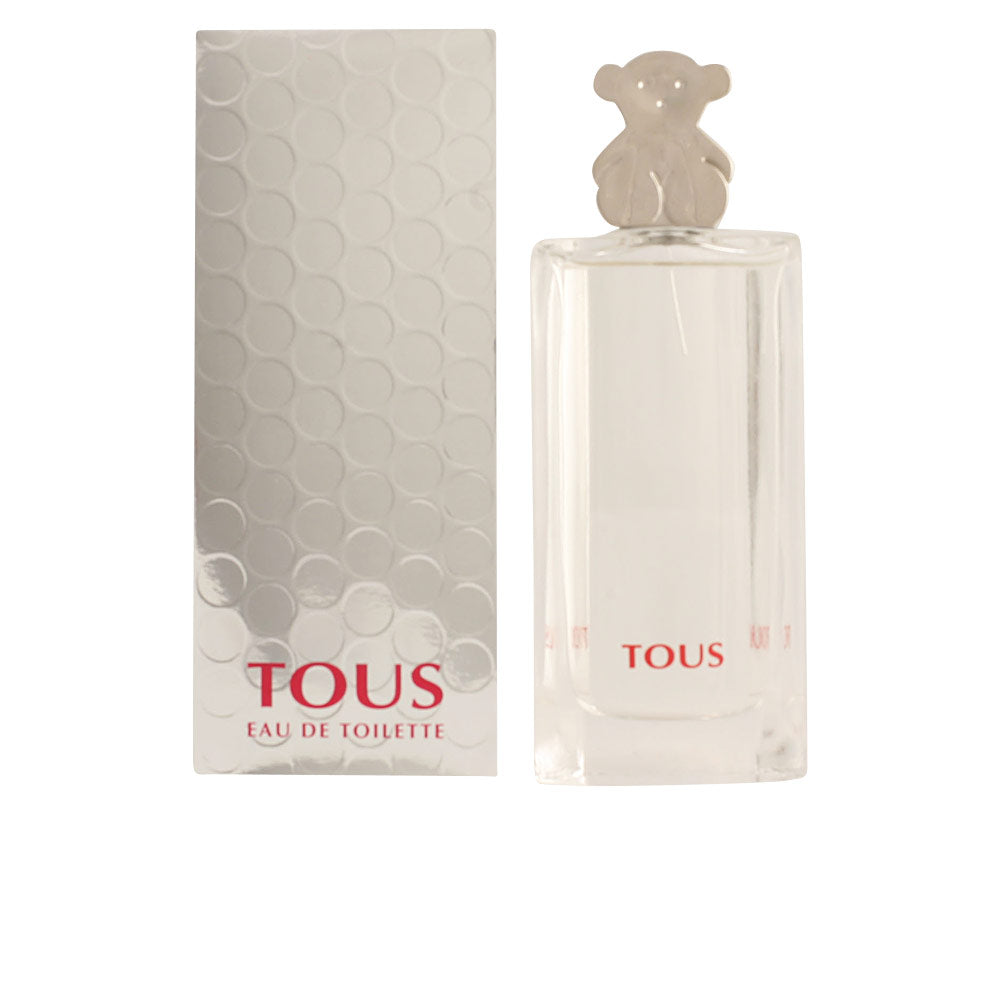 50 ml clear floral Eau de Toilette bottle with bear-shaped cap