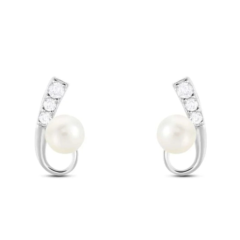 Pearl & Diamond Elegance Studs