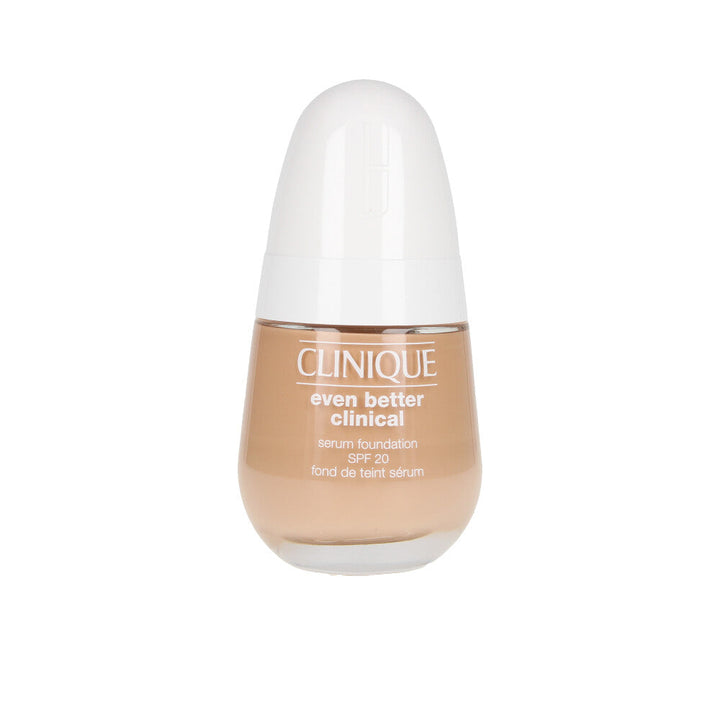 30 ml glass serum foundation bottle, ivory shade, pump dispenser