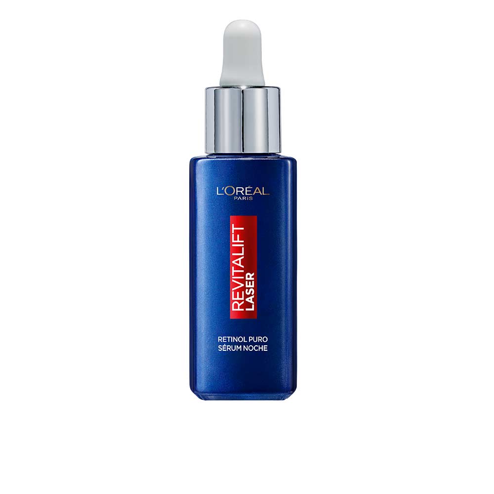 30 ml clear night serum bottle labelled Retinol Night Serum for Women, pale amber liquid