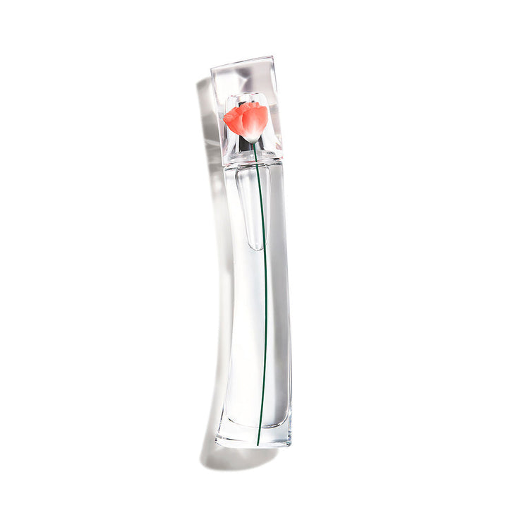 30 ml poppy-inspired perfume bottle; red-accented glass; floral eau de toilette