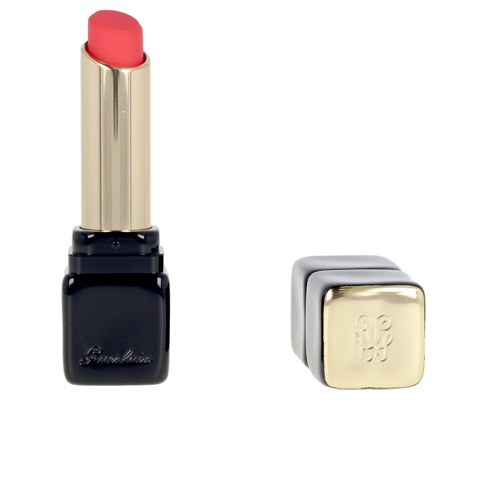 Slim lipstick bullet in Gentle Coral, matte finish, 2.8 g packaging